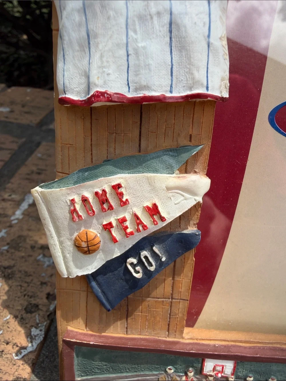 Russ Berrie 3D Hand Painted Resin basketball-themed 5X7 Picture Frame